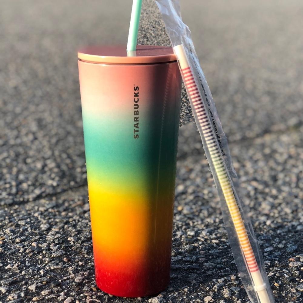 Starbucks Rainbow Color stainless steel tumbler